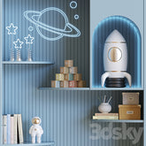 Trueliving 5 Door Corner White wardrobes Laminated Finish & PU Finish 8Ft *2Ft *9Ft -2438.4MM X 609MM X 2743.2MM)